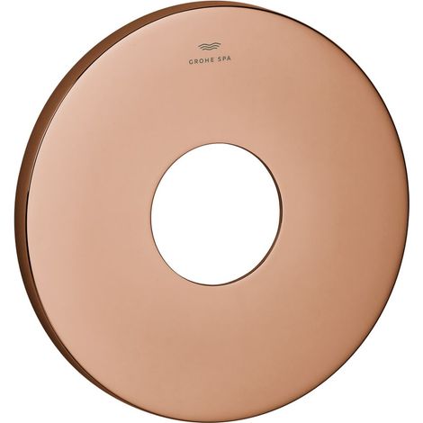 Grohe Rosette rund für Einhandmischer-Fertigmontageset, Metall, 6 Grad ausrichtbar, Warm Sunset, 48615DA0 (1/2)