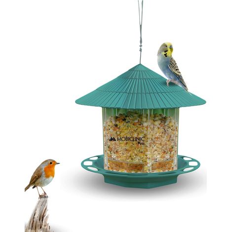 Mangeoire Oiseaux Exterieur, Capacité 1,2L, Balcon et Jardin, Éducation en Plein Air, Bec, Nourrissage des Oiseaux, Objet Décoratif, Pico (1/5)