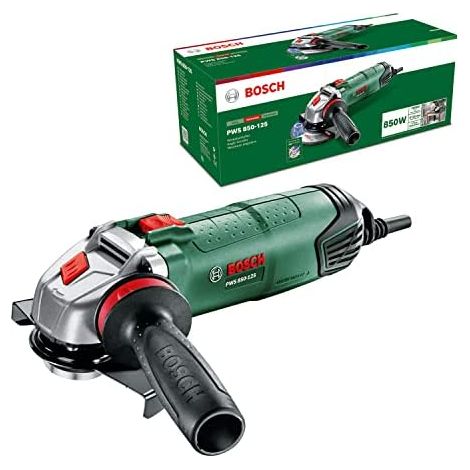 Bosch – Meuleuse angulaire filaire 850W – Ø125mm – Moteur 850W – Capot de protection réglable – Pour meuler métal, béton et carrelage (1/10)