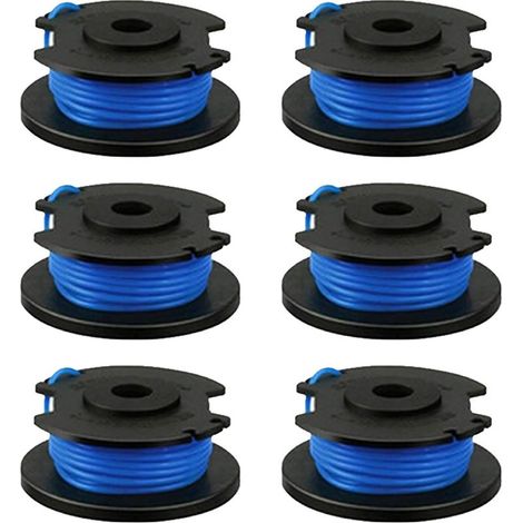 Bobine de câble de rechange pour Ryobi One+ AC14RL3A, Olt1832 Rac124, 1,6 mm, pour tondeuses à gazon Ryobi 18 V, 24 V, 40 V, 3,4 m (6 pièces) (1/5)