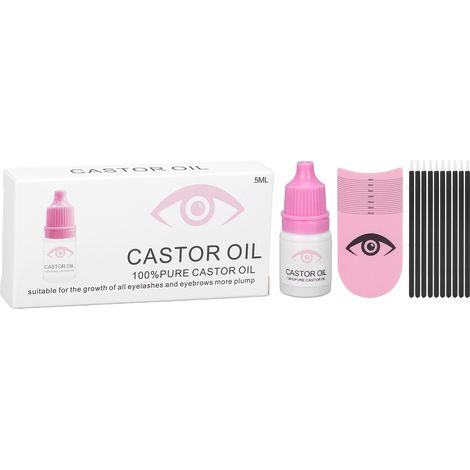 5ML Sérum de Croissance pour Cils et Sourcils, Lot de 10 Pinceaux + Règle de Mesure de Longueur de Cils (1/5)