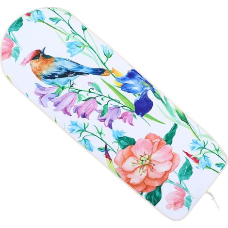 Housse de Table à Repasser Motif Oiseau Bleu 140x50cm Polyester (1/5)