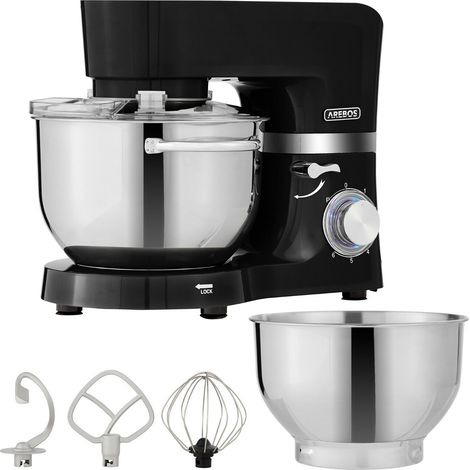 AREBOS Kitchen maschine 1500W - incl. 2 bowls