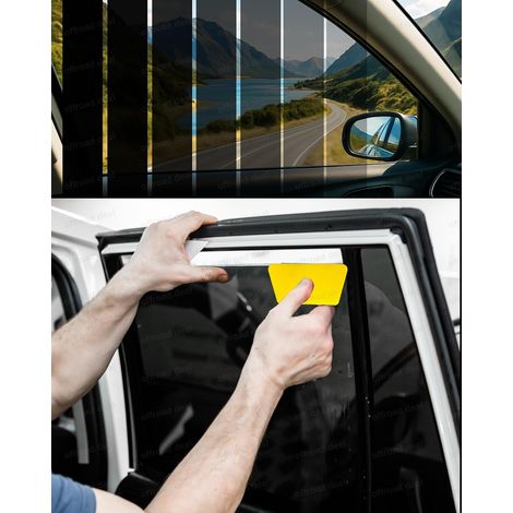 Rouleau de film de fenêtre de voiture 5 % VLT - Rouleau de 3 mètres - Vitres de voiture et de maison Limo Black Privacy + bloc UV (1/5)