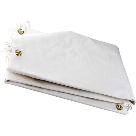 Ribiland – Bâche de protection 5x8m 650g/m² imperméable et anti-UV – Œillets laiton tous les 1m – PRB65005X08 (1/7)