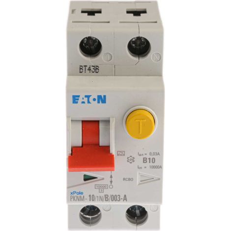 Disjoncteur différentiel Eaton 10A 30mA 2 pôles