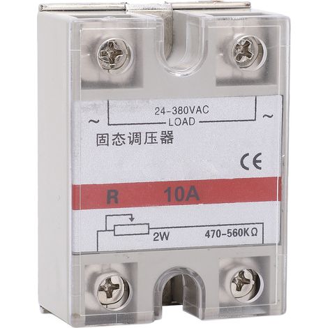 Halbleiterrelais SSR 10A 24‐380V AC Spannungsregler für Maschinensteuerung (1/5)