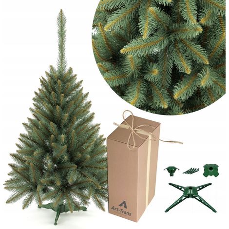 Albero di Natale artificiale in abete argentato polacco, folto come vero, 100 cm (1/3)