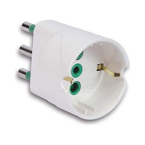 ADATTATORE SCHUKO GARANTI - BIANCO 2P+T 16A- 10 pezzi
