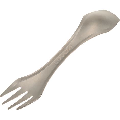 Couteau fourchette cuillère de pique-nique de Camping en plein air 100% titane (1/5)