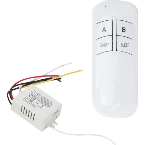 2 Voies Marche/arrêt 220 V Numérique, Télescope Viseur O2 Capteur Prise sans Fil Applique Murale Récepteur émetteur Télécommande Interrupteur (1/5)