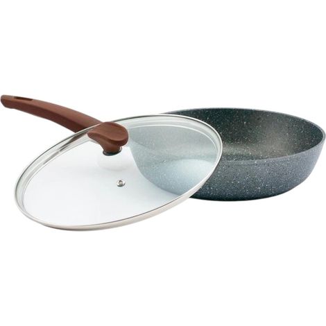 Tvs Mineralia, padella alta cm 26 c/coperchio adatta ad induzione