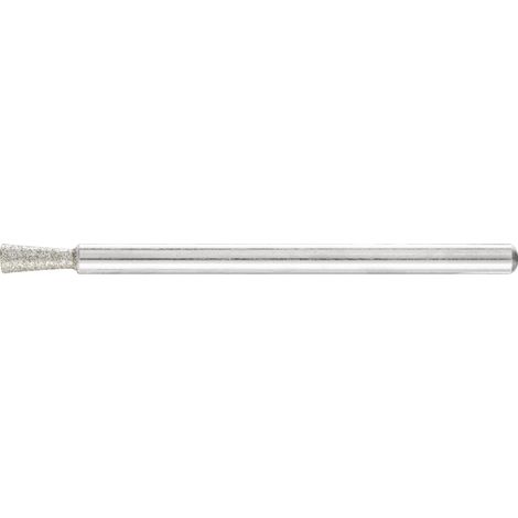 PFERD TOOLS Dia.-Schleifst. Topf Ø3x8° SchaftØ3 mm D126 (mit.) zum Schleifen von Planflächen/Absätzen (1/3)