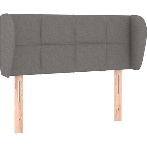 Maison Exclusive - Cabecero de tela gris oscuro 83x23x78/88 cm (1/5)