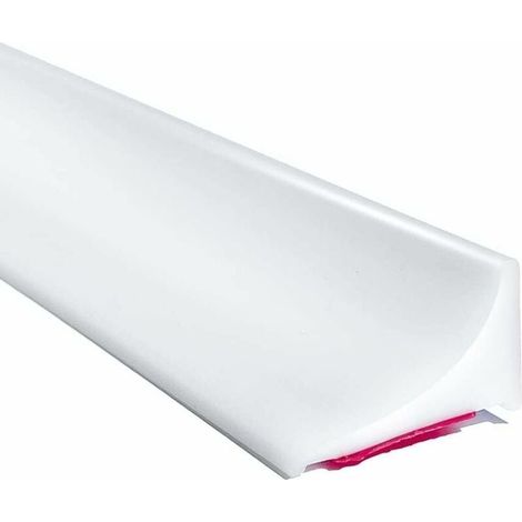 Fixation de porte et paroi de douche 2m Blanc Barriere Douche Et Système De Rétention Silicone,Anti Débordement Seuil De Douche Barrage D'eau En Caoutchouc Autocollante,Joint Porte Etanche Pour Sol D (1/5)