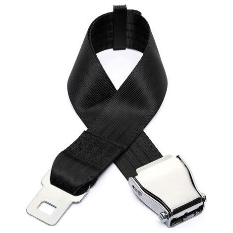 Extension de ceinture de sécurité pour avion, Pièces de ceinture de sécurité pour avions réglables universelles avec boucle en acier inoxydable Clip 50-80 CM Airlines for Travel by Kayear (1/5)