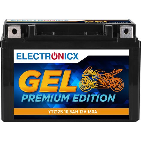Electronicx GEL Motorradbatterie 12V 11Ah - Ersatz für YTZ12-S, CTZ14-S, ETZ14-S, YTZ14-4 - Hohe Startleistung & wartungsfrei - Premium Batterie 12V (1/5)