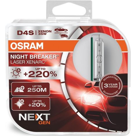 2 ampoules phare auto XENARC NIGHT BREAKER - Osram - D4S - Xénon 35W (1/5)