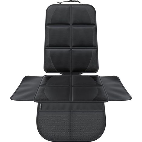 Protection de siège arrière voiture enfants – Rembourrée noir – Installation facile – Pour SUV et petites voitures (1/5)