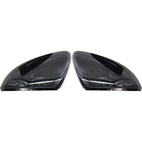 2 coques de rétroviseurs latéraux, noir brillant, pour Volkswagen Golf 7 MK7 et MK7.5 (2013–2018), berline et break (1/5)