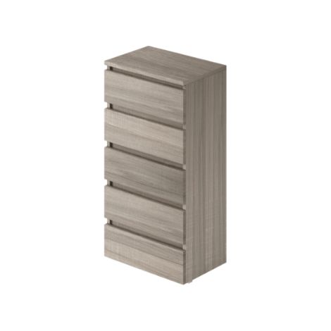 Cassettiera olmo con 5 cassetti in legno nobilitato. (1/4)