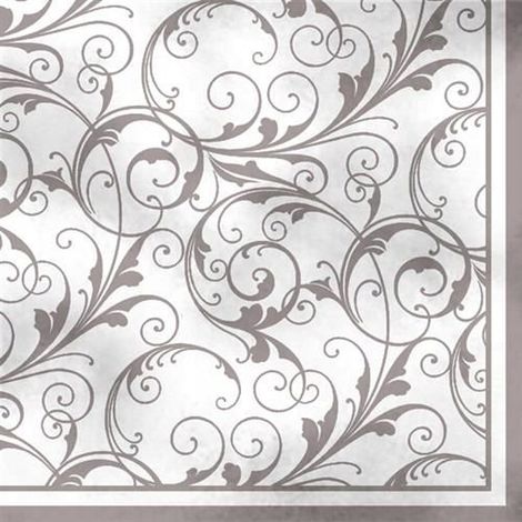 Tovaglioli con motivo a spirale, 33x33 cm, 20 pezzi, 1 confezione