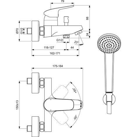 IDEAL STANDARD Ceraflex Misc Est V/Doc C/Ac