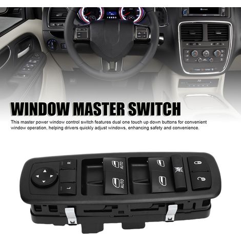 Elektrischer Fensterheberschalter für Fahrerseite mit 3+9 Pins 68110866AB/AA - Automatischer Fensterheberschalter für Grand Caravan 2012-2016 (1/5)
