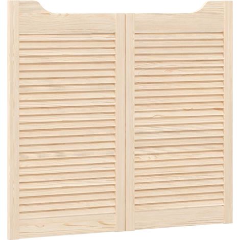 Maison Exclusive - Schwingtüren 2 pcs Natur Massives Kiefernholz