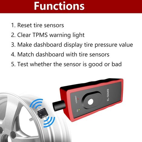 Herramienta de activación del TPMS EL-50449 para Ford: Reinicio y detección de la presión de los neumáticos. (1/5)