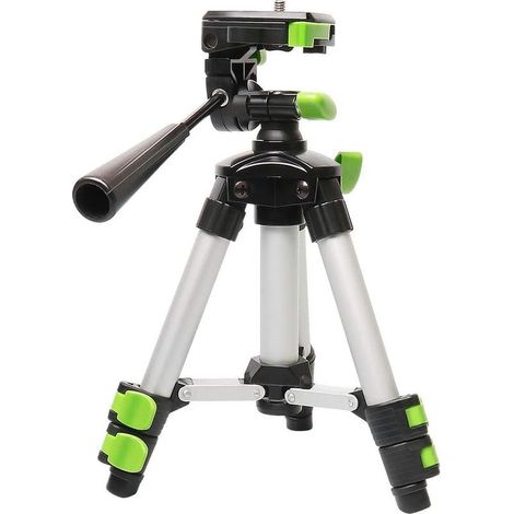Stativ – Aluminium – 50 cm – 3-teilig verstellbar – 360°-Panoramakopf – 3-Wege-Wasserwaage – für Laser-Nivelliergerät – 1 Stück (1/5)
