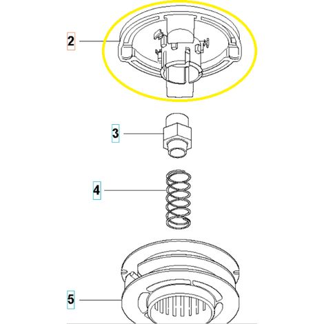 BASE DE TÊTE T45 544972801 ORIGINAL HUSQVARNA