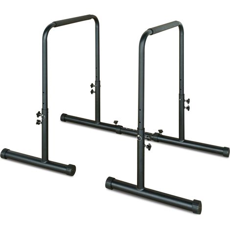 Station de dips réglable – Hauteur 78,7-99 cm, capacité 249 kg, cadre acier renforcé – Idéal pour pompes, traction assistée et musculation – Domicile et salle de sport (1/5)
