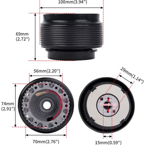 SU-5 Steering Wheel Base for Suzuki Alto 1994-2015 SU-5 (One Set)--BIEMMEDUE (1/4)
