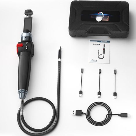 Endoscope H4-A 1080p IP67 – moteur auto, Android/iOS, HD, protection surchauffe, pour diagnostic auto. (1/5)