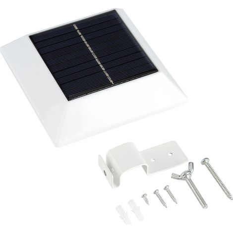 Lampe de sécurité murale extérieure pour jardin avec détecteur de mouvement et 6 lampes LED solaires (1/5)