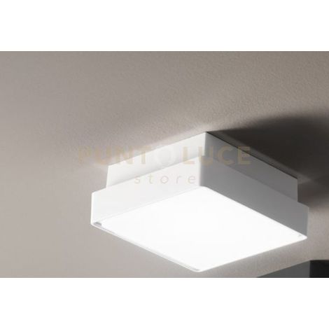 PICCA PLAFONIERA PER ESTERNI GRANDE BIANCO 30X30CM 2 LUCI ATTACCO E27