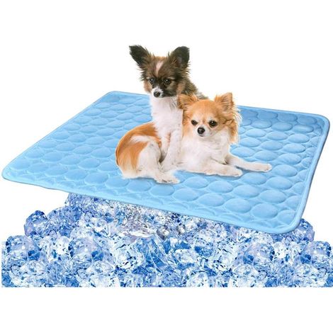 Fauteuil rafraîchissant pour chiens et chats, coussin en soie glacée, couverture rafraîchissante (taille L) (1/5)