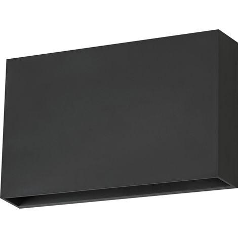 OSRAM Éclairage extérieur ENDURA STYLE ILJA WALL, 7W, 330lm, applique murale, gris foncé, classe de protection IP65, température de couleur 3000K, ton blanc chaud
