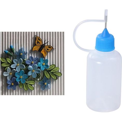 10 Pièces Flacon Applicateur de Colle à Embout Aiguille 30ml (1/5)