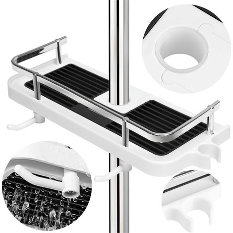 Mensola da bagno LIBRE con ganci (1/5)