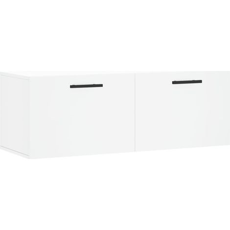 Maison Exclusive - Mobile a Parete Bianco 100x36,5x35 cm in Legno Multistrato
