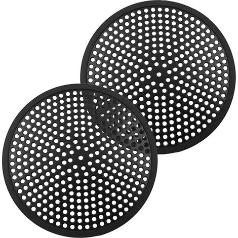 Stainless Steel Silicone Hair Catcher for Bathroom/Kitchen/Flat/Floor, Universal Hair Strainer (Black) (1/5)