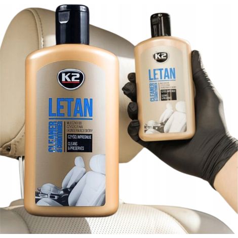 Leche Limpiadora de Cuero K2 Letan 2 en 1 Limpieza y Protección 200 ML