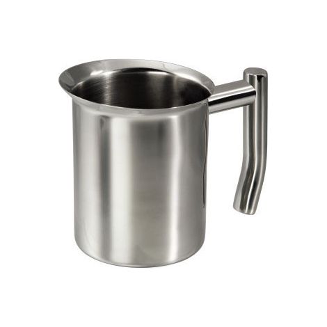Bidon à lait - XAVAX - Capacité 400 ml - Acier inoxydable - Adapté au lave-vaisselle - Dimensions compactes