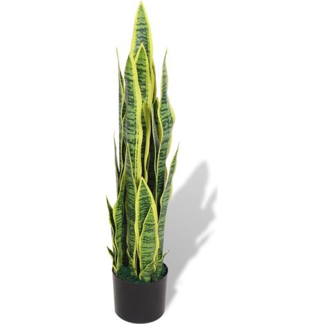 Planta artificial con maceta sansevieria 90 cm verde DEC021908