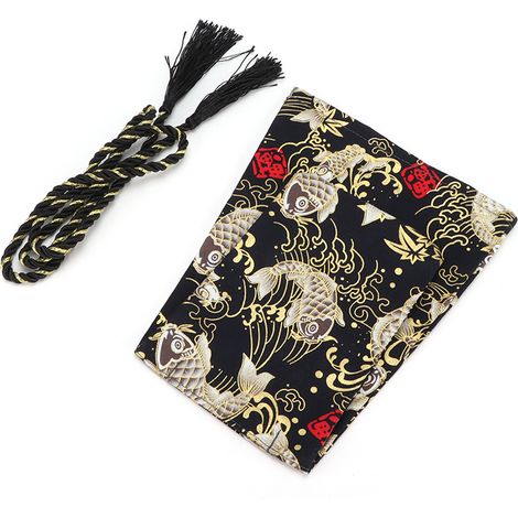 Housse de levier de vitesse en toile universelle, modification auto JDM, protège-poussière gainé, motif style japonais (1/5)