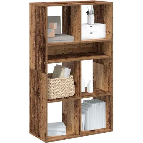 Book Cabinet Old Wood 66x31x112 cm Engineered Wood vidaXL