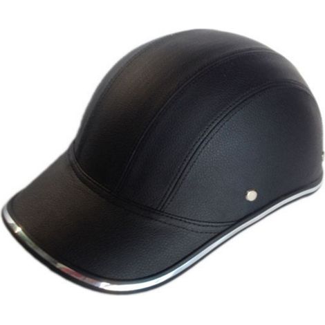 Casque moto demi-visage style baseball avec jugulaire réglable, protection de tête coupe-vent, casque de sécurité (1/5)