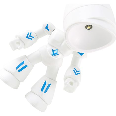 Lampe Robot Veilleuse LED USB Tête Réglable, Lumière Chaude pour Chambre D'garçon et Filles, Lampe de Nuit Décorative Blanche comme Présent Décoratif et Veilleuse de Chevet (1/5)